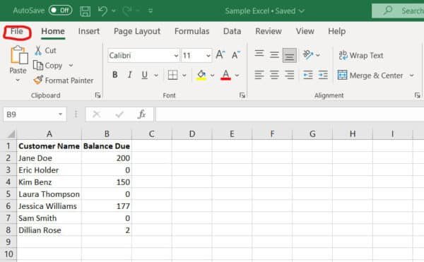 macro in Excel